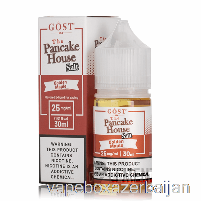 Vape Azerbaijan Golden Maple SALTS - The Pancake House - GOST Vapor - 30mL 25mg